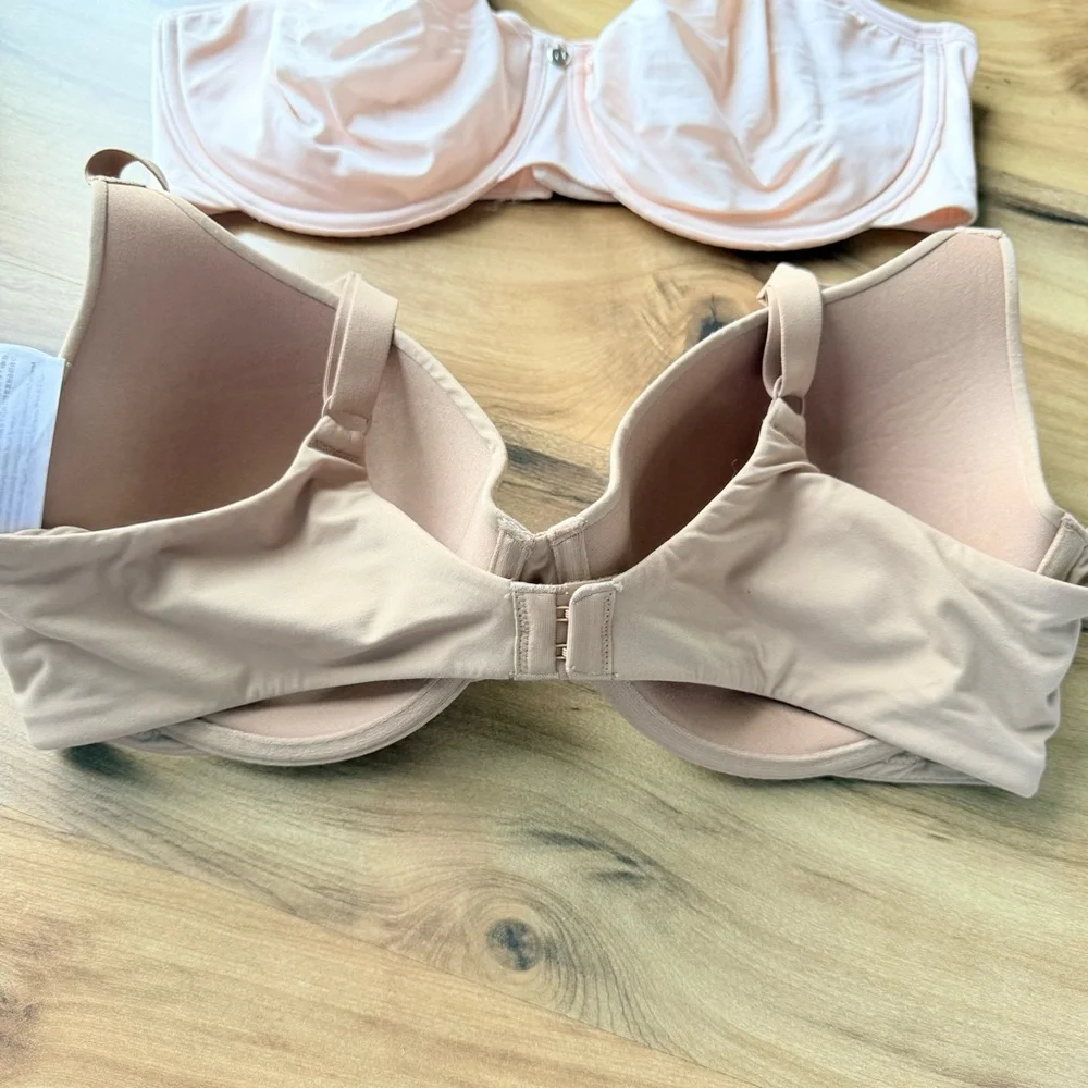 Amazon‎ Essentials Bra Set Size 38D Pink and Tan